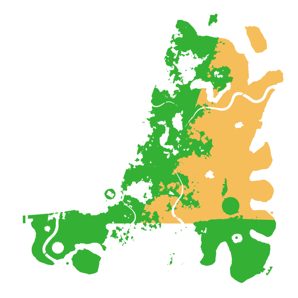 Biome Rust Map: Procedural Map, Size: 4500, Seed: 1097094385