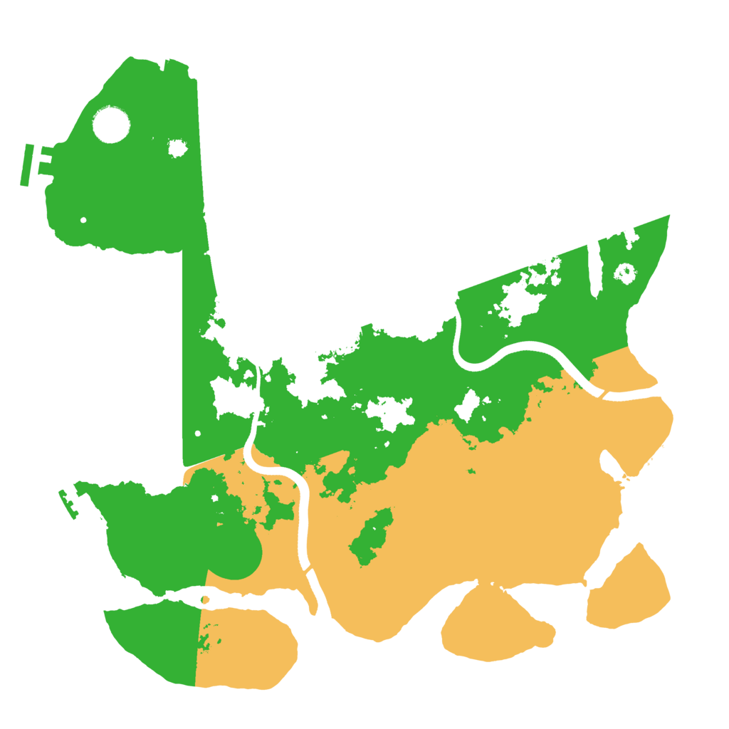 Biome Rust Map: Procedural Map, Size: 3500, Seed: 469227436