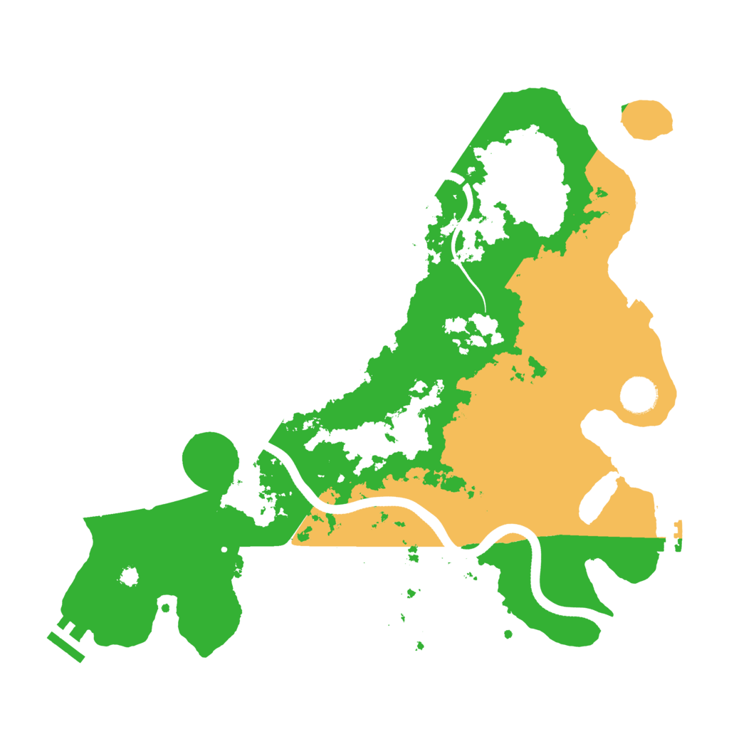 Biome Rust Map: Procedural Map, Size: 3500, Seed: 545053