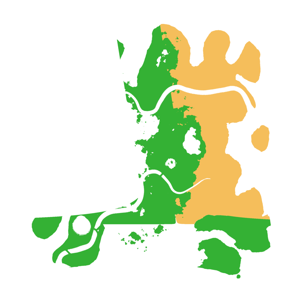 Biome Rust Map: Procedural Map, Size: 3000, Seed: 152314775