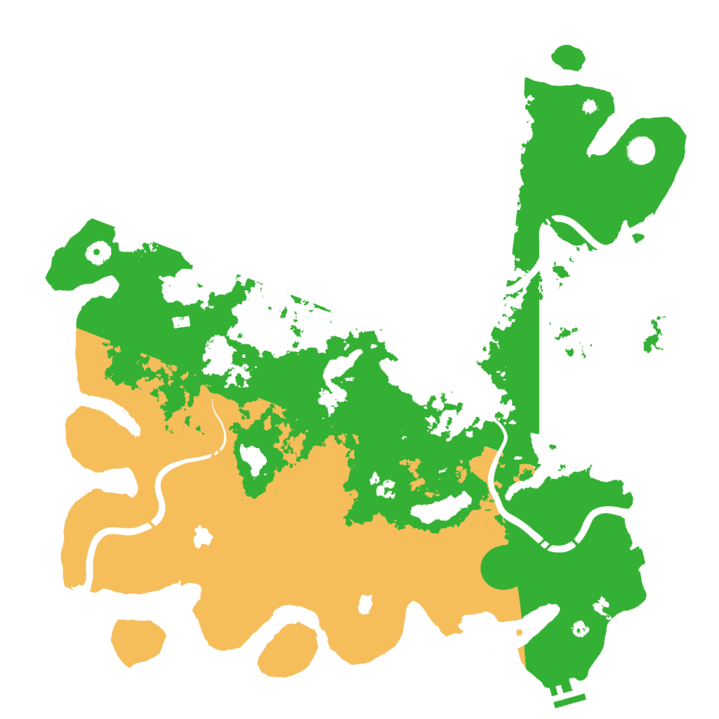 Biome Rust Map: Procedural Map, Size: 4500, Seed: 514637754