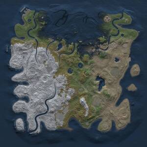 Thumbnail Rust Map: Procedural Map, Size: 4250, Seed: 685073796, 16 Monuments