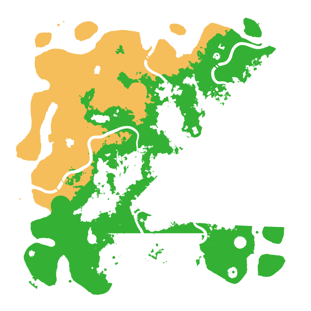 Biome Rust Map: Procedural Map, Size: 4500, Seed: 199921605