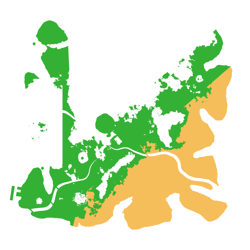 Biome Rust Map: Procedural Map, Size: 3500, Seed: 1362873838