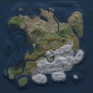 Thumbnail Rust Map: Procedural Map, Size: 3061, Seed: 481981, 11 Monuments