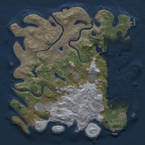 Thumbnail Rust Map: Procedural Map, Size: 4250, Seed: 1322245205, 15 Monuments