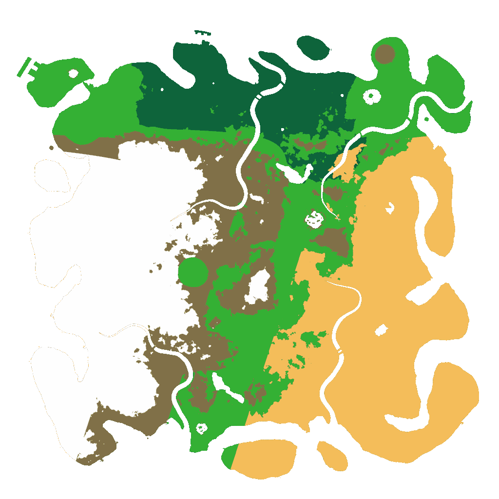 Biome Rust Map: Procedural Map, Size: 4500, Seed: 1442890237