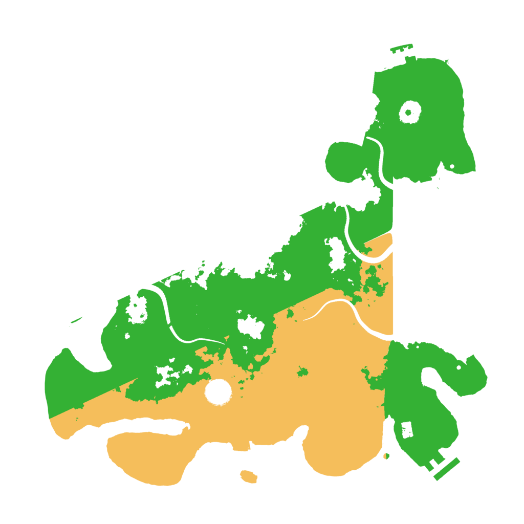 Biome Rust Map: Procedural Map, Size: 3500, Seed: 2477