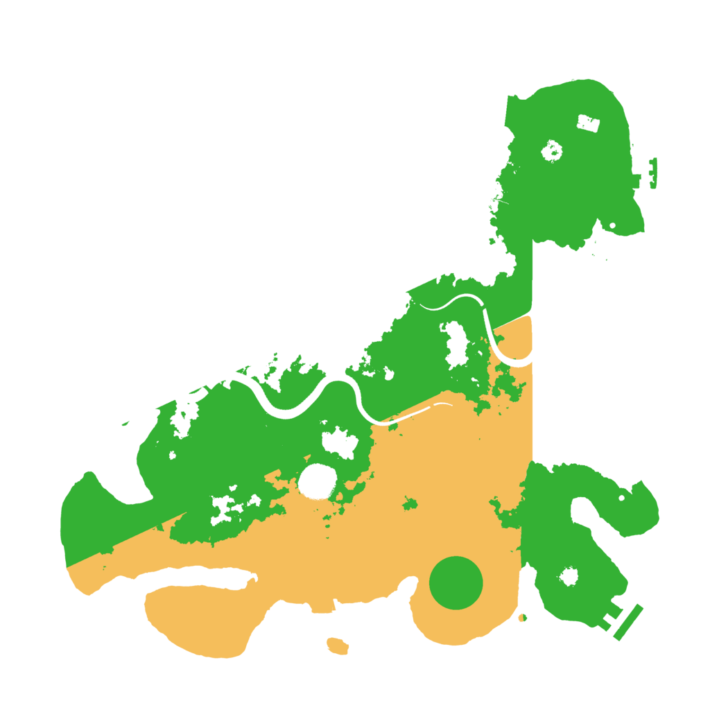 Biome Rust Map: Procedural Map, Size: 3500, Seed: 2477