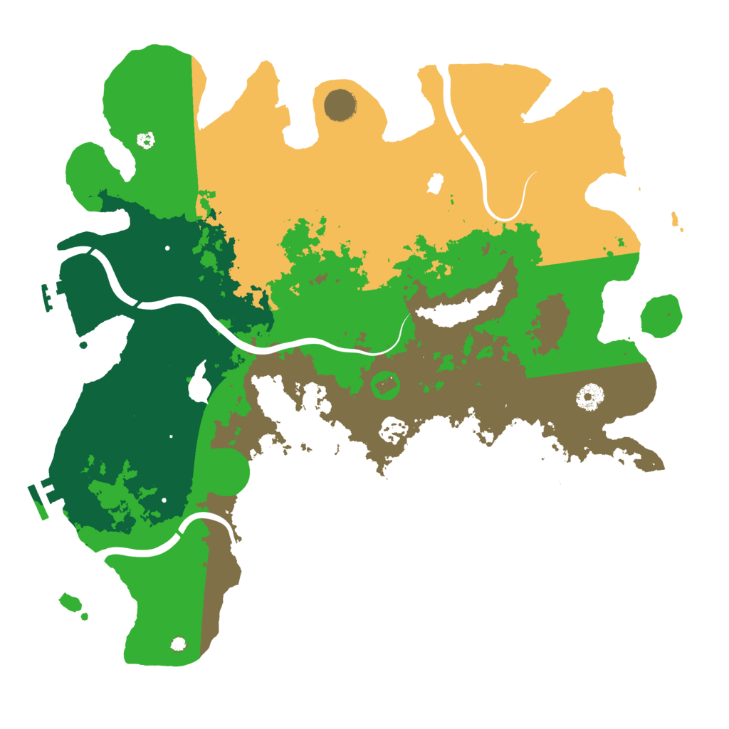 Biome Rust Map: Procedural Map, Size: 4001, Seed: 50000