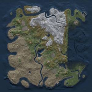 Thumbnail Rust Map: Procedural Map, Size: 4250, Seed: 1386123059, 17 Monuments