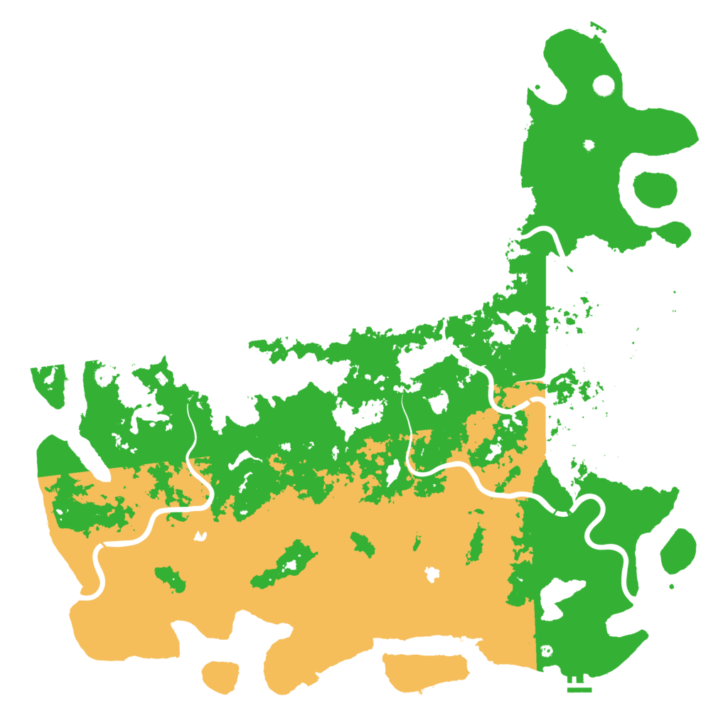 Biome Rust Map: Procedural Map, Size: 6000, Seed: 1247856297