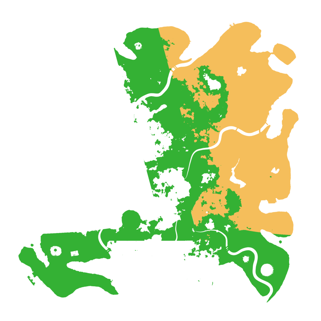 Biome Rust Map: Procedural Map, Size: 4500, Seed: 240361014