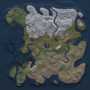 Thumbnail Rust Map: Procedural Map, Size: 4250, Seed: 67469240, 17 Monuments