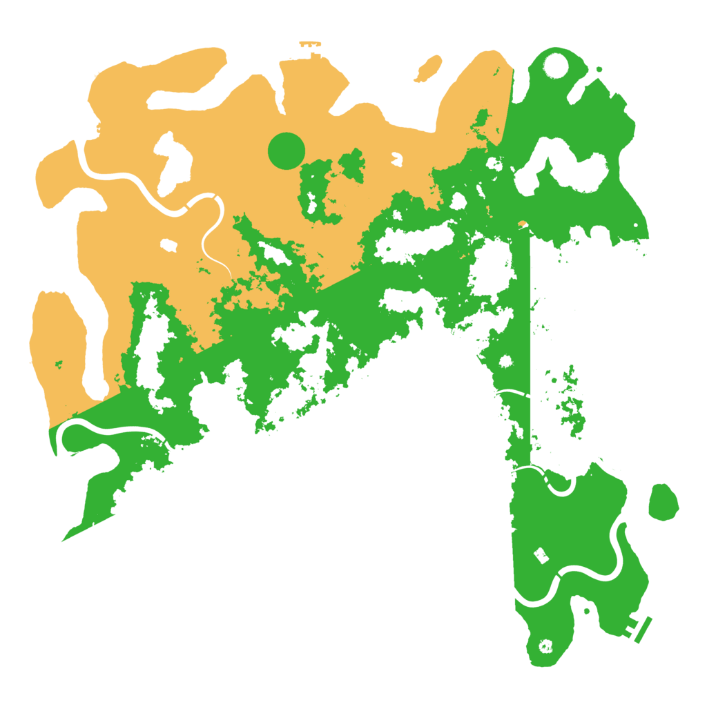 Biome Rust Map: Procedural Map, Size: 5000, Seed: 81399485
