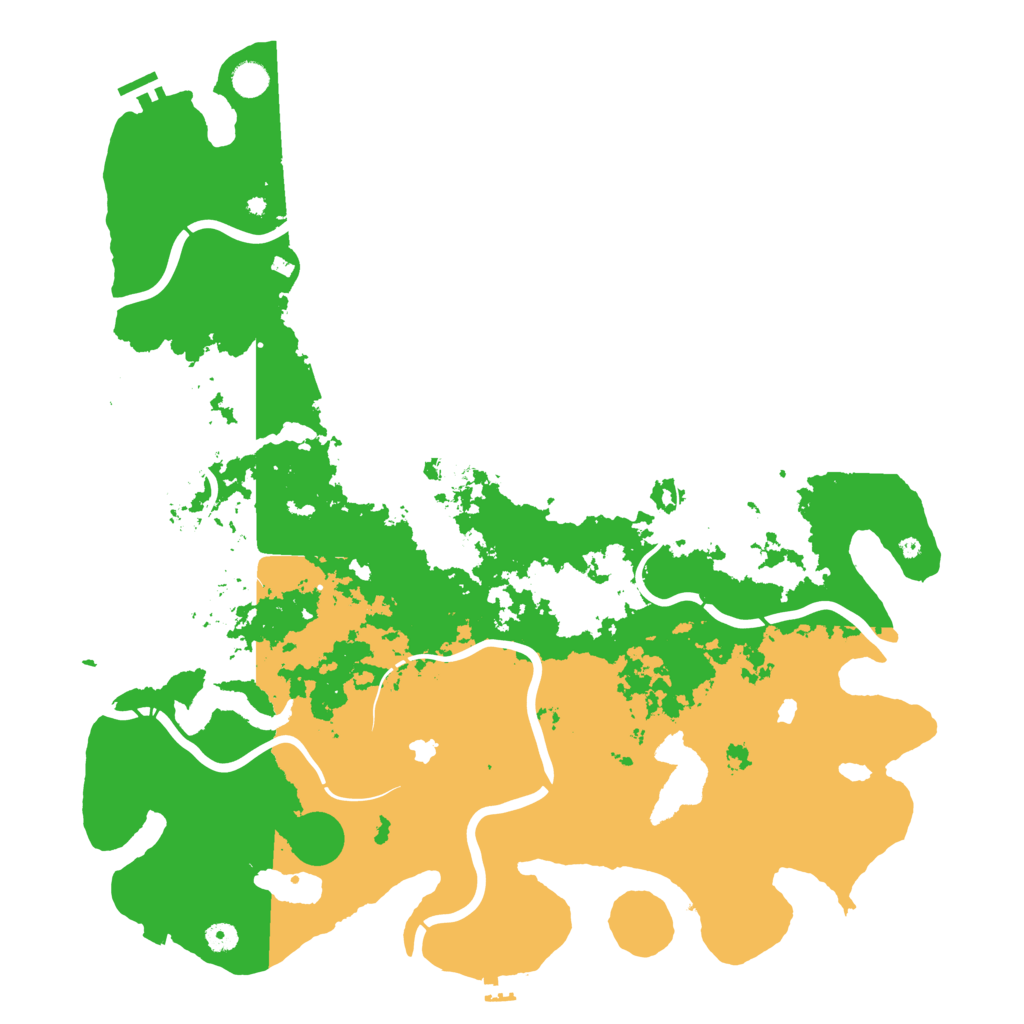 Biome Rust Map: Procedural Map, Size: 5000, Seed: 1697228368