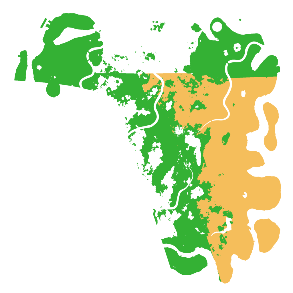 Biome Rust Map: Procedural Map, Size: 5500, Seed: 1129079040