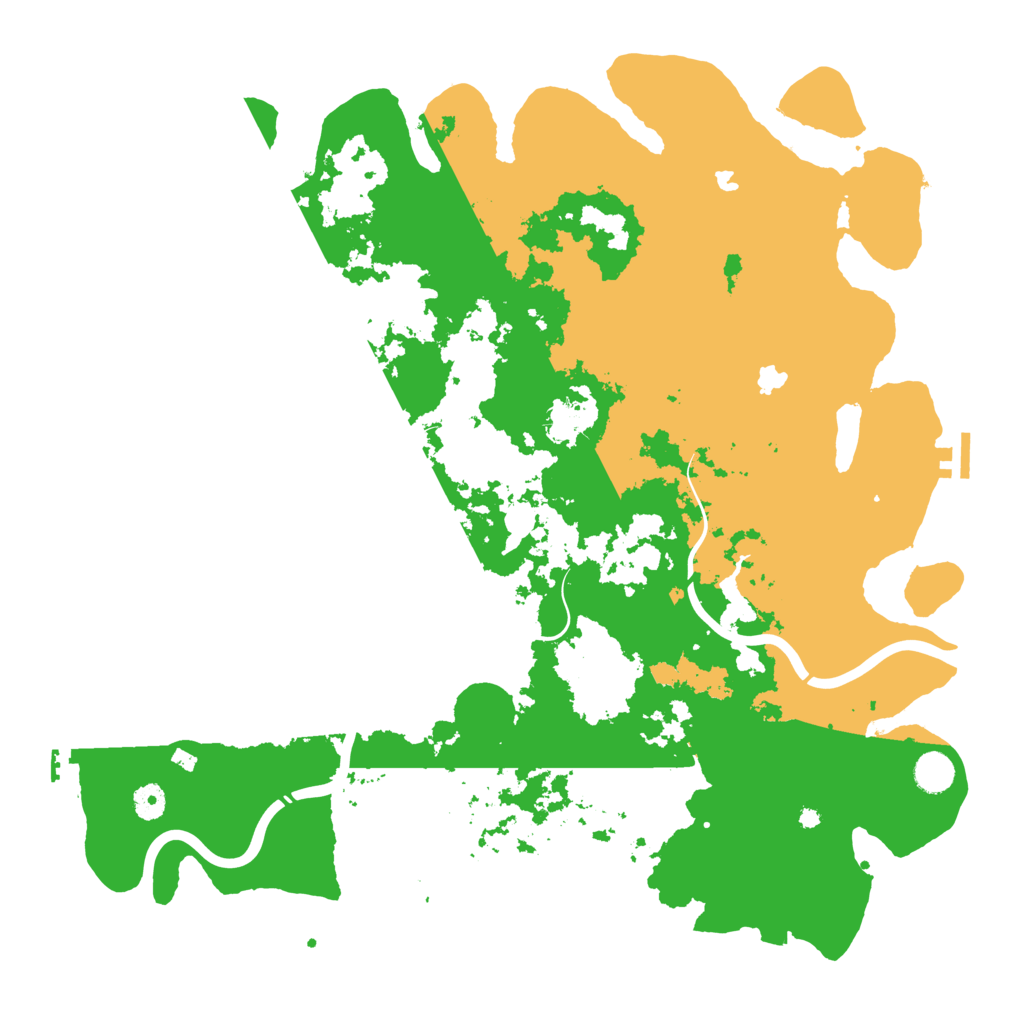 Biome Rust Map: Procedural Map, Size: 4500, Seed: 855272257