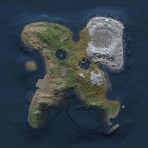 Thumbnail Rust Map: Procedural Map, Size: 2000, Seed: 5252245, 5 Monuments