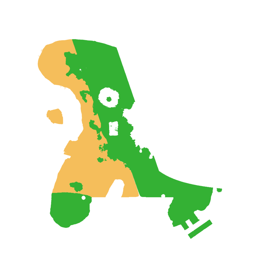 Biome Rust Map: Procedural Map, Size: 2000, Seed: 5252245