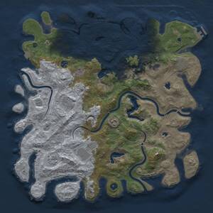 Thumbnail Rust Map: Procedural Map, Size: 4500, Seed: 443177249, 15 Monuments
