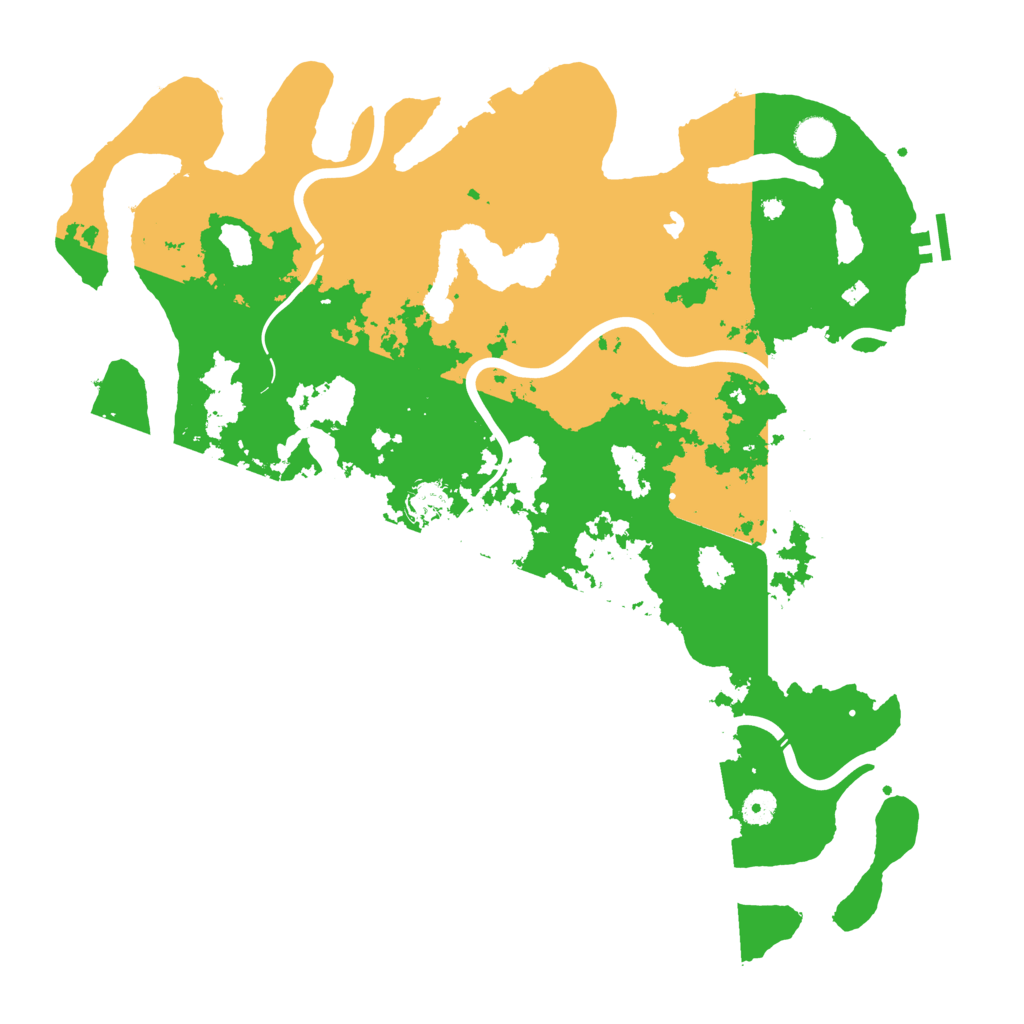 Biome Rust Map: Procedural Map, Size: 4400, Seed: 48090000