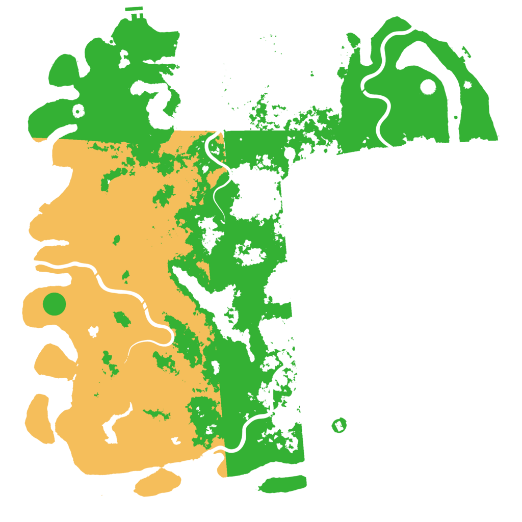 Biome Rust Map: Procedural Map, Size: 6000, Seed: 257930034