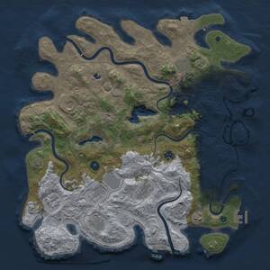 Thumbnail Rust Map: Procedural Map, Size: 4250, Seed: 1143292485, 15 Monuments