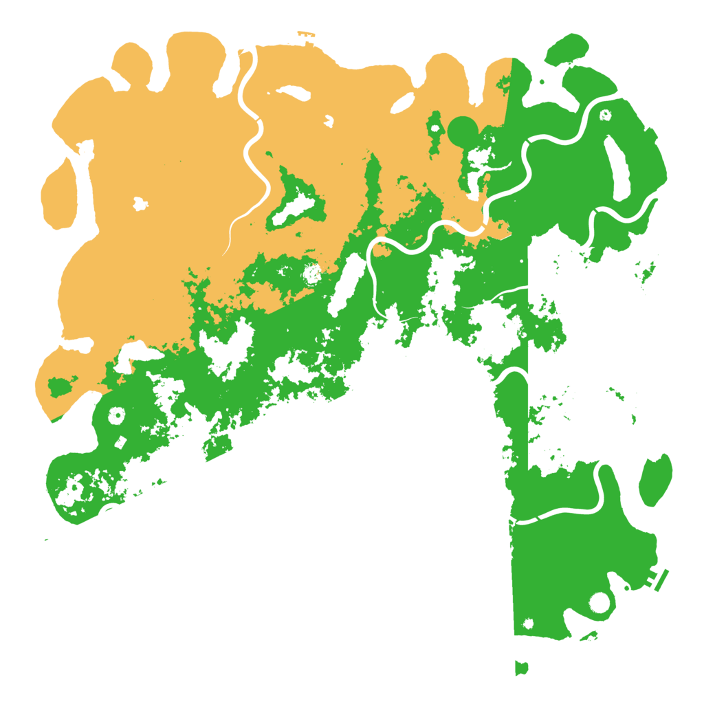 Biome Rust Map: Procedural Map, Size: 6000, Seed: 143850434