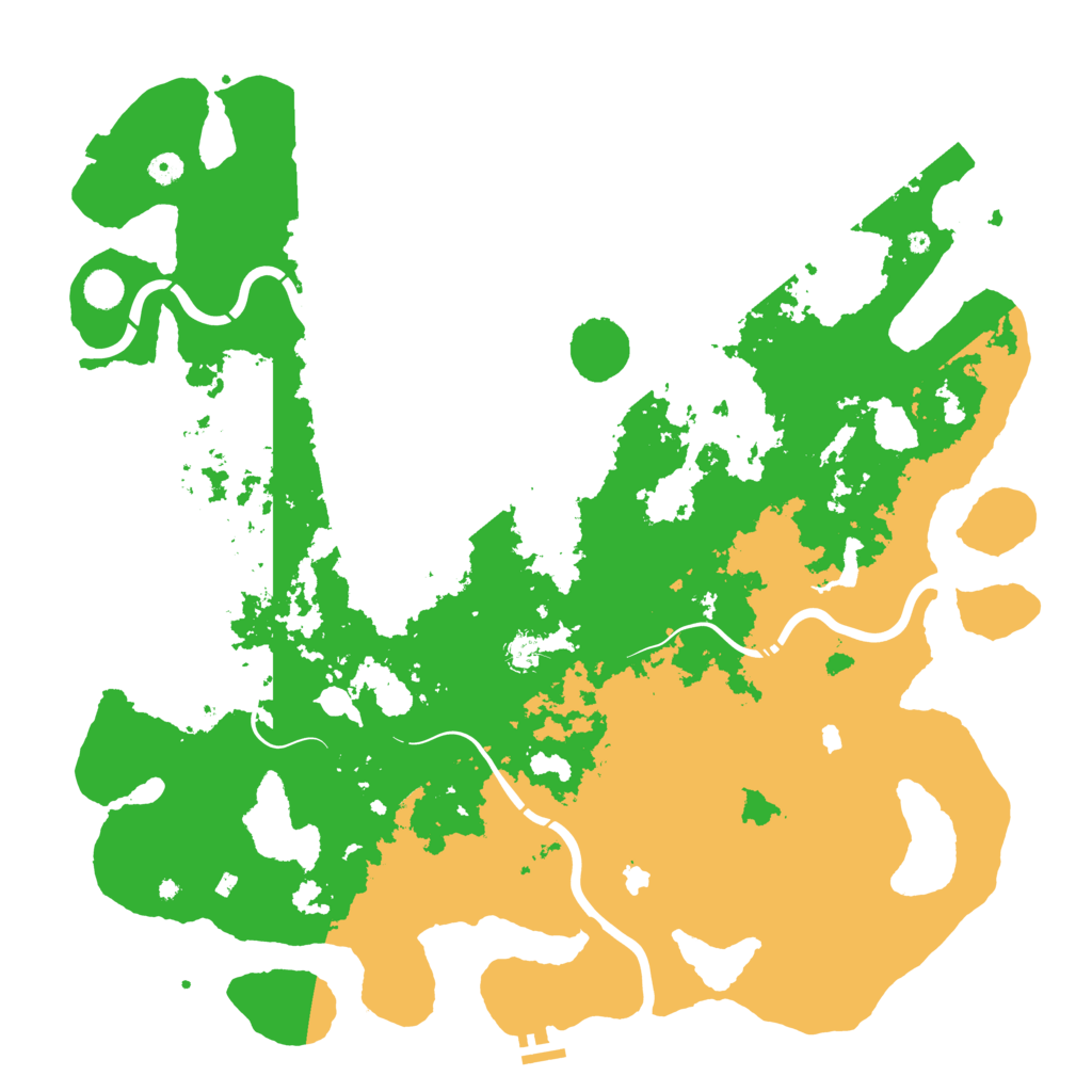 Biome Rust Map: Procedural Map, Size: 5000, Seed: 5999756