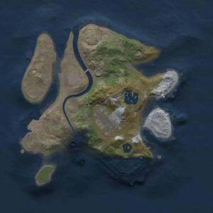 Thumbnail Rust Map: Procedural Map, Size: 2200, Seed: 763637019, 4 Monuments