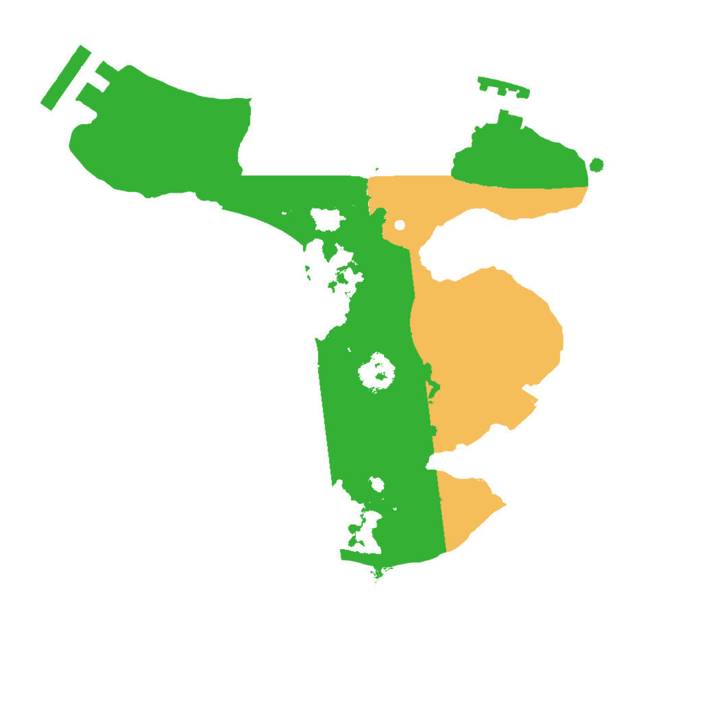 Biome Rust Map: Procedural Map, Size: 2000, Seed: 98994151
