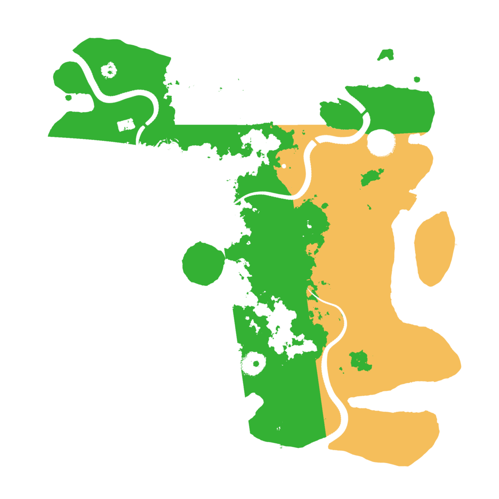 Biome Rust Map: Procedural Map, Size: 3250, Seed: 2613