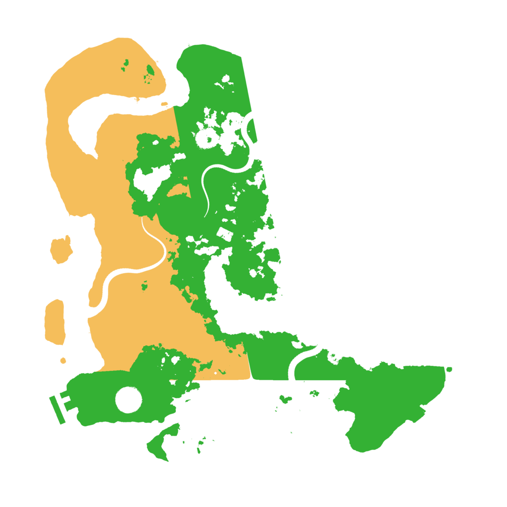 Biome Rust Map: Procedural Map, Size: 3500, Seed: 1112542318