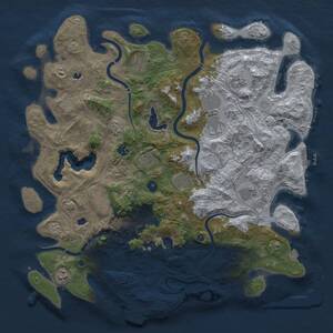 Thumbnail Rust Map: Procedural Map, Size: 4500, Seed: 874082303, 16 Monuments