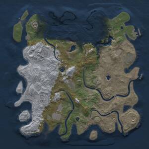 Thumbnail Rust Map: Procedural Map, Size: 4250, Seed: 1245582130, 16 Monuments