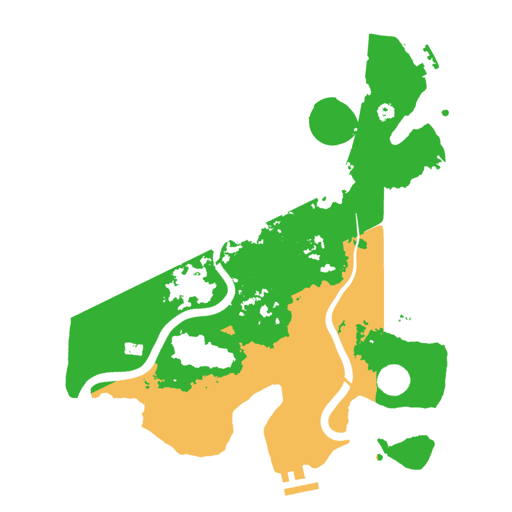 Biome Rust Map: Procedural Map, Size: 3000, Seed: 122372294