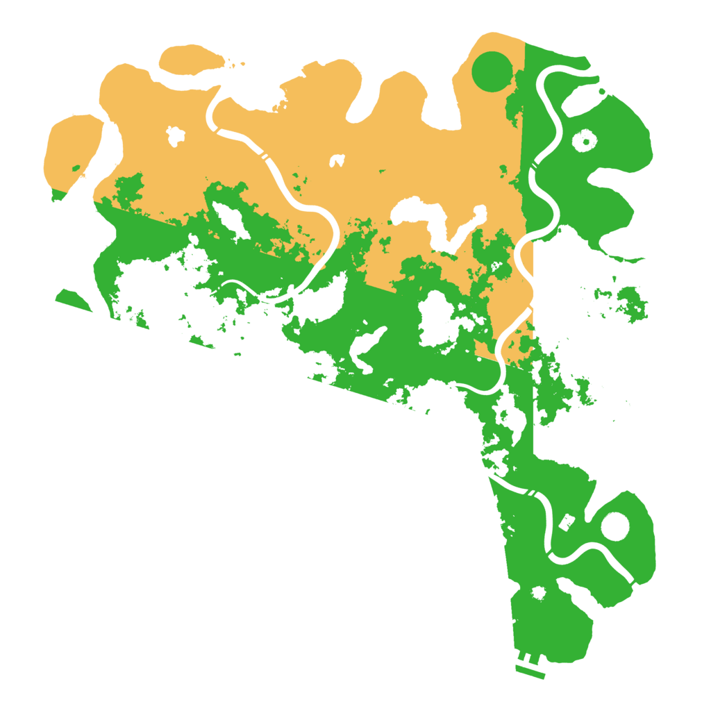Biome Rust Map: Procedural Map, Size: 4600, Seed: 1628190774