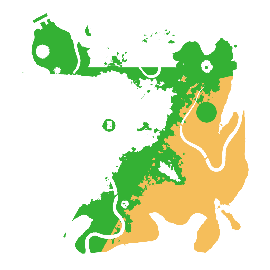 Biome Rust Map: Procedural Map, Size: 3500, Seed: 1641843217
