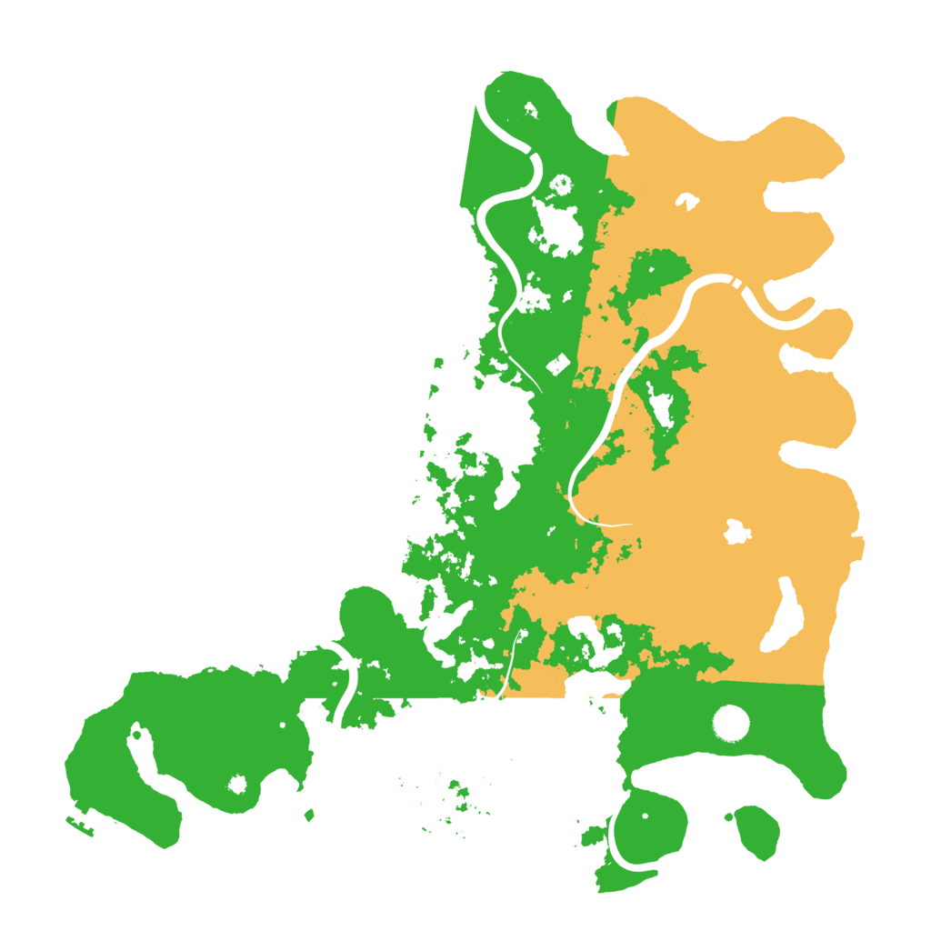 Biome Rust Map: Procedural Map, Size: 4500, Seed: 1801907158