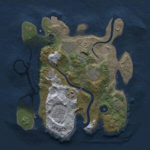 Thumbnail Rust Map: Procedural Map, Size: 2800, Seed: 326535, 8 Monuments
