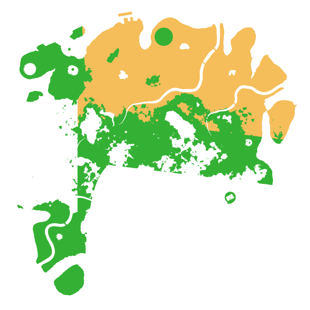 Biome Rust Map: Procedural Map, Size: 4500, Seed: 941317943