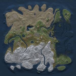 Thumbnail Rust Map: Procedural Map, Size: 4250, Seed: 1415386140, 17 Monuments