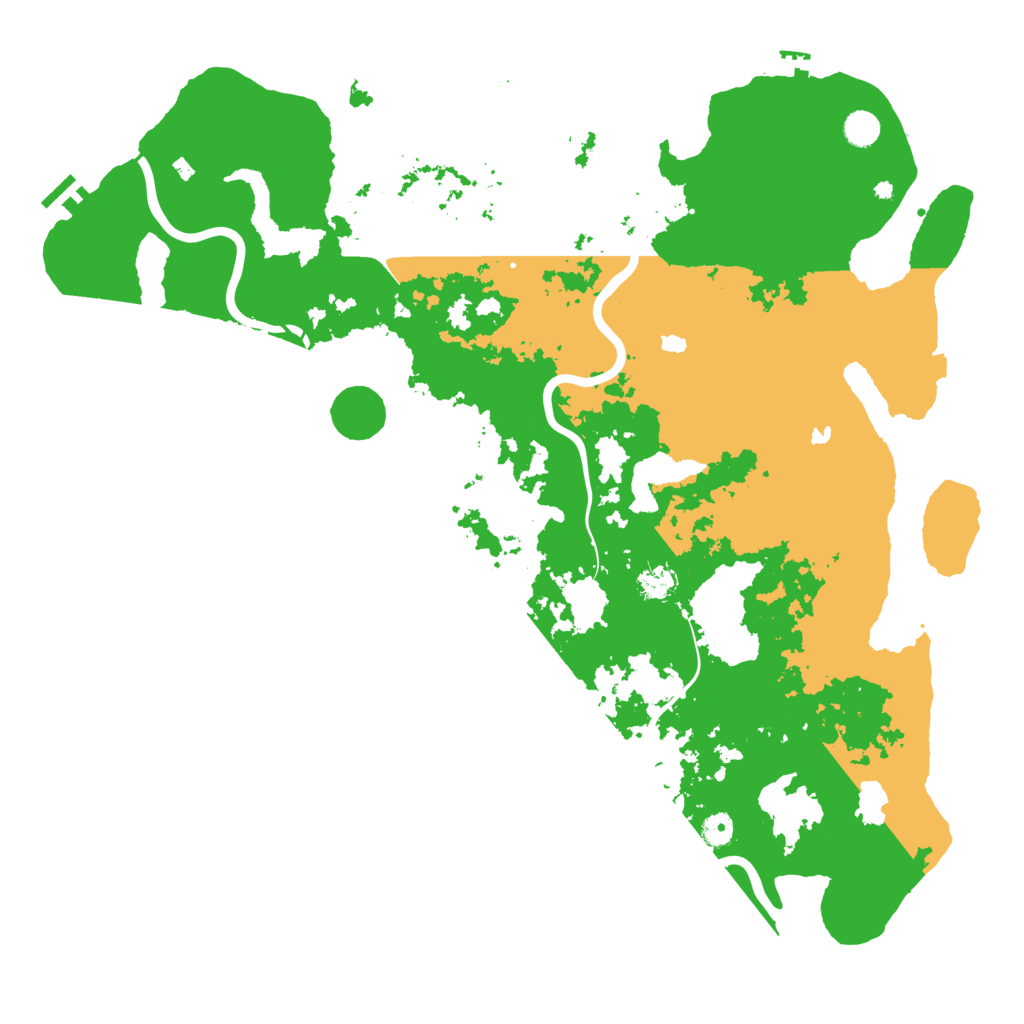 Biome Rust Map: Procedural Map, Size: 5000, Seed: 416919788