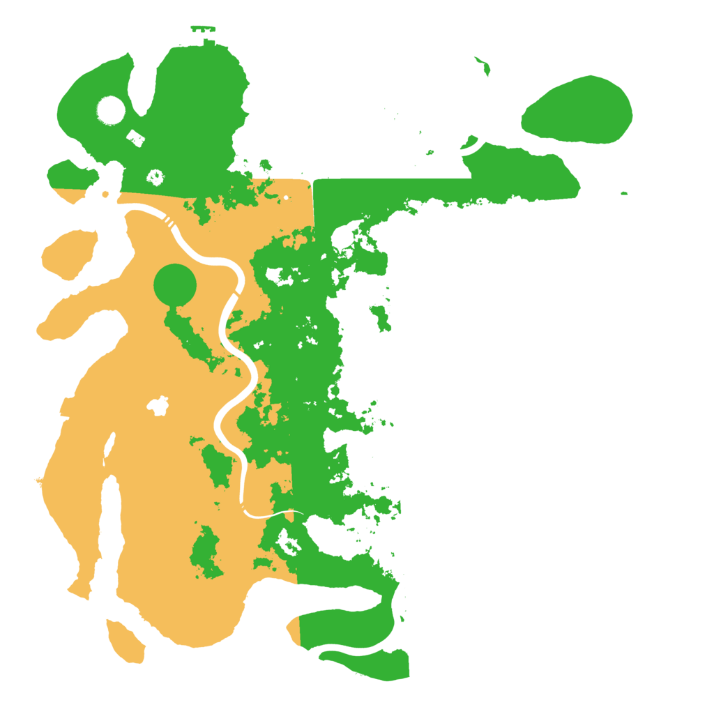 Biome Rust Map: Procedural Map, Size: 4400, Seed: 9366187