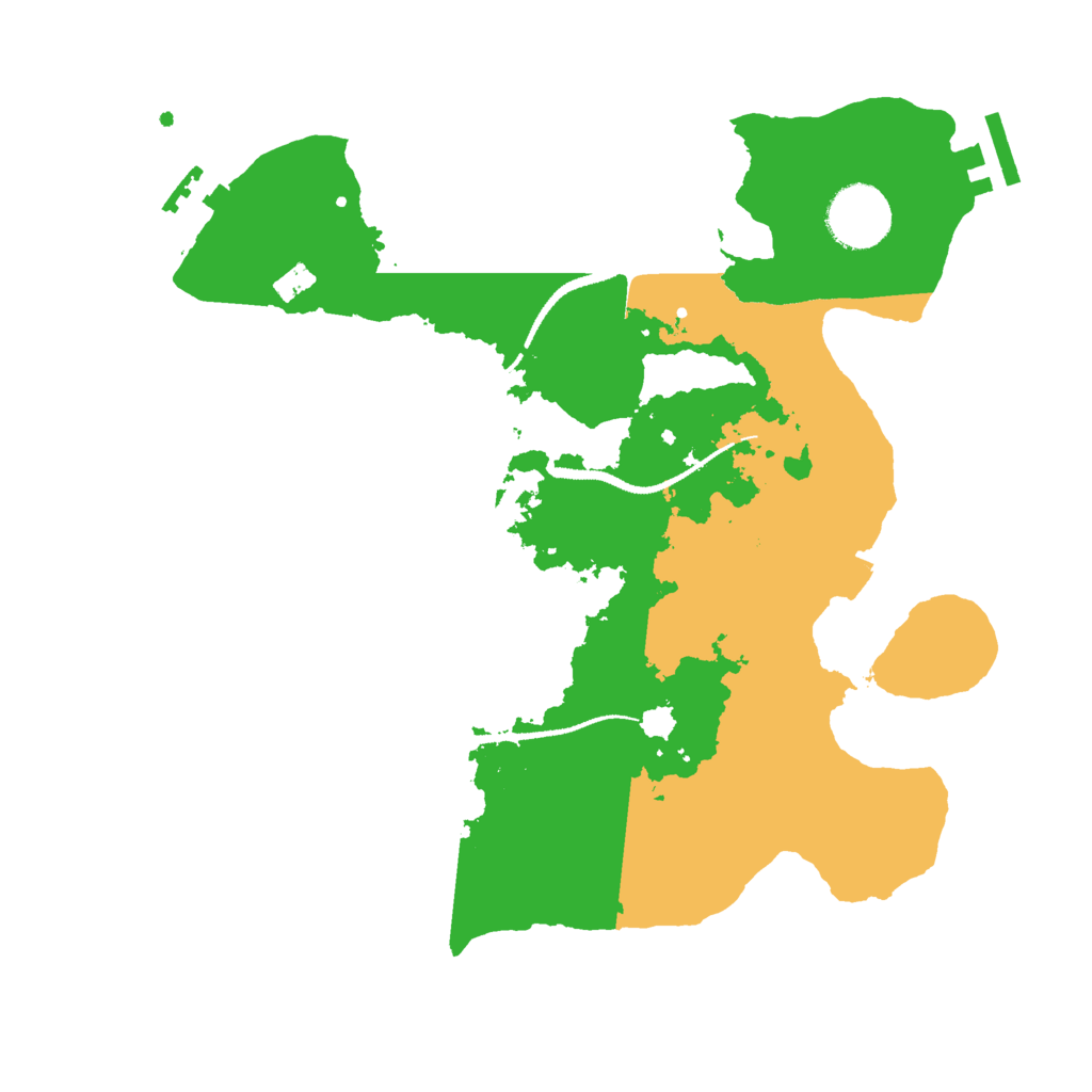 Biome Rust Map: Procedural Map, Size: 3000, Seed: 4887