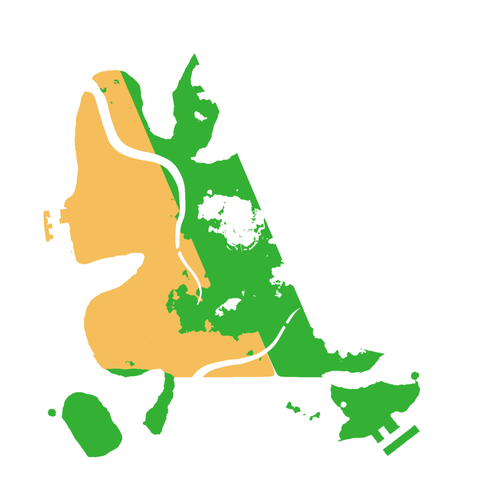 Biome Rust Map: Procedural Map, Size: 2500, Seed: 1776909311