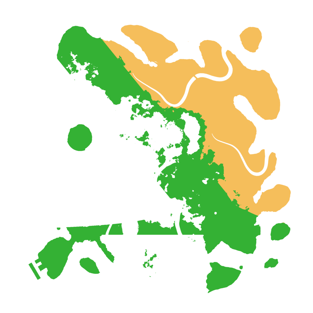 Biome Rust Map: Procedural Map, Size: 3500, Seed: 5892774