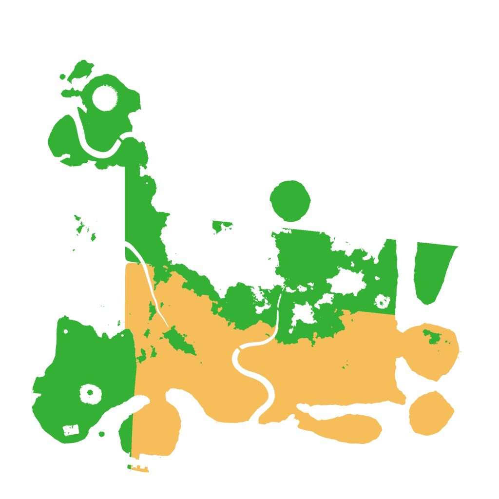 Biome Rust Map: Procedural Map, Size: 3500, Seed: 303717640