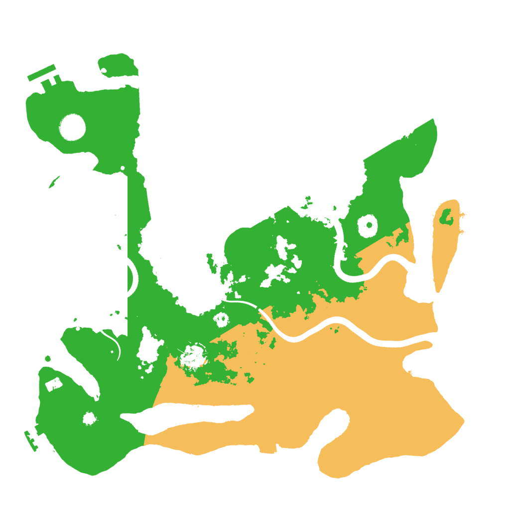 Biome Rust Map: Procedural Map, Size: 3500, Seed: 1998870441